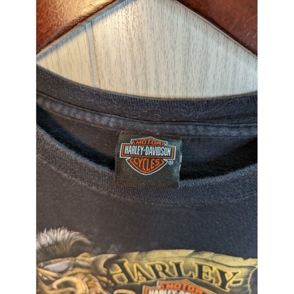 Harley Davidson Shirt Springfield Ohio Earl Medium M Hog Front/Back Graphics - Picture 5 of 8